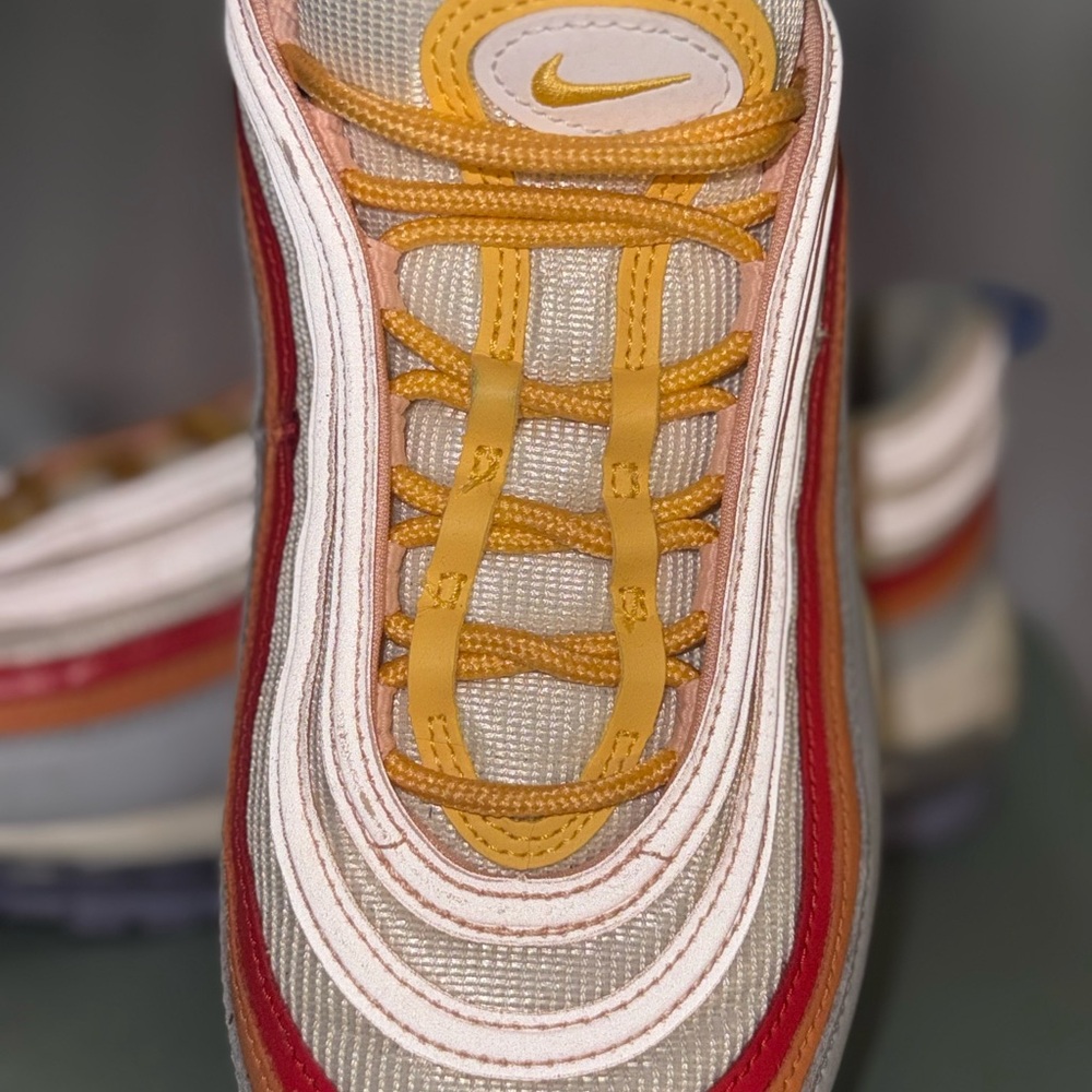 Nike Women's Sneakers - Red, Yellow, White